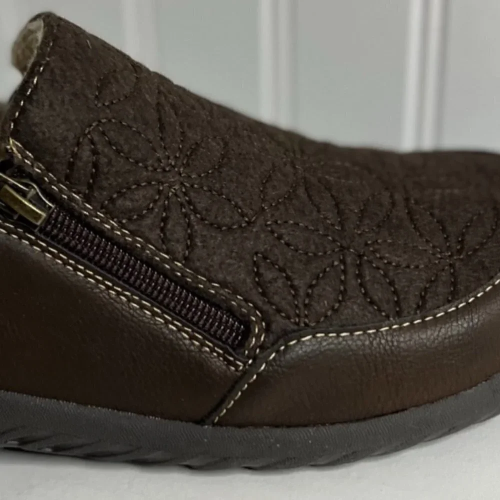 JBU by Jambu Womens Crimson Vegan Memory Foam Slip-On Sneakers Size 9.5 in Brown